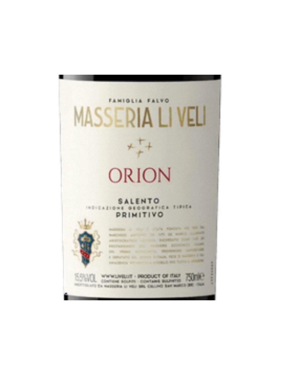 Li Veli Orion Primitivo 2022 (750 ml)