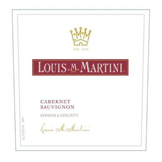 DAMAGED LABEL: Louis Martini Sonoma Cabernet Sauvignon 2020 (750 ml)