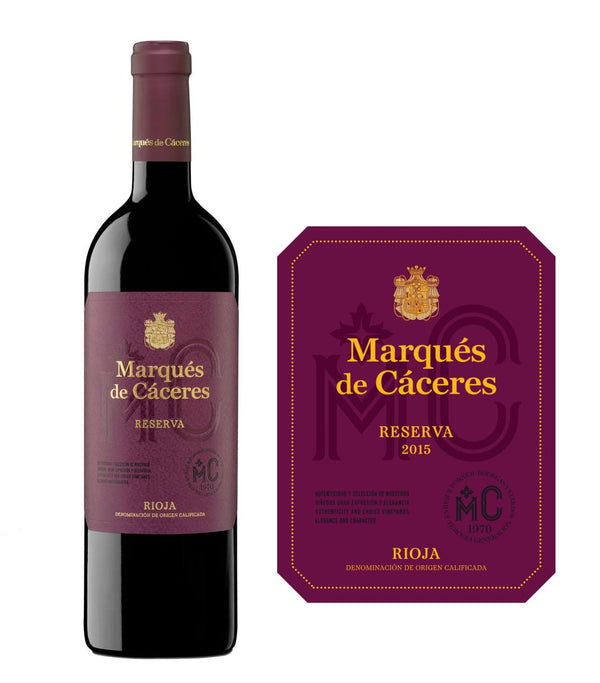 Marques de Caceres Rioja Reserva 2015 (750 ml)