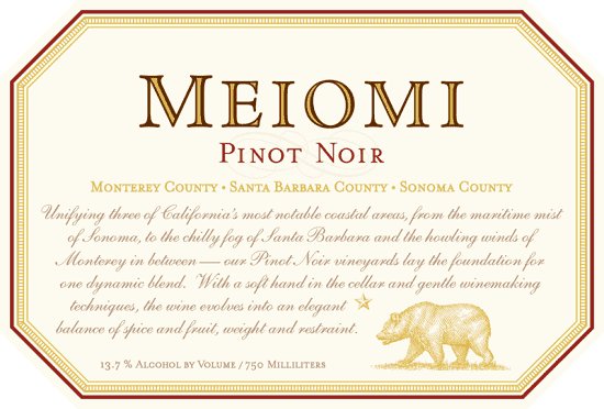 Meiomi Pinot Noir (750 ml)