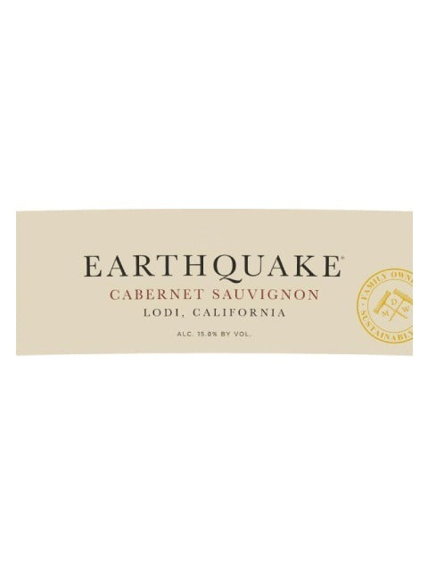 DAMAGED LABEL: Earthquake Cabernet Sauvignon by Michael David (750 ml)