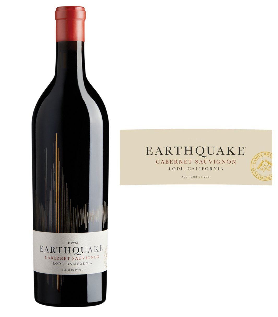 DAMAGED LABEL: Earthquake Cabernet Sauvignon by Michael David (750 ml)