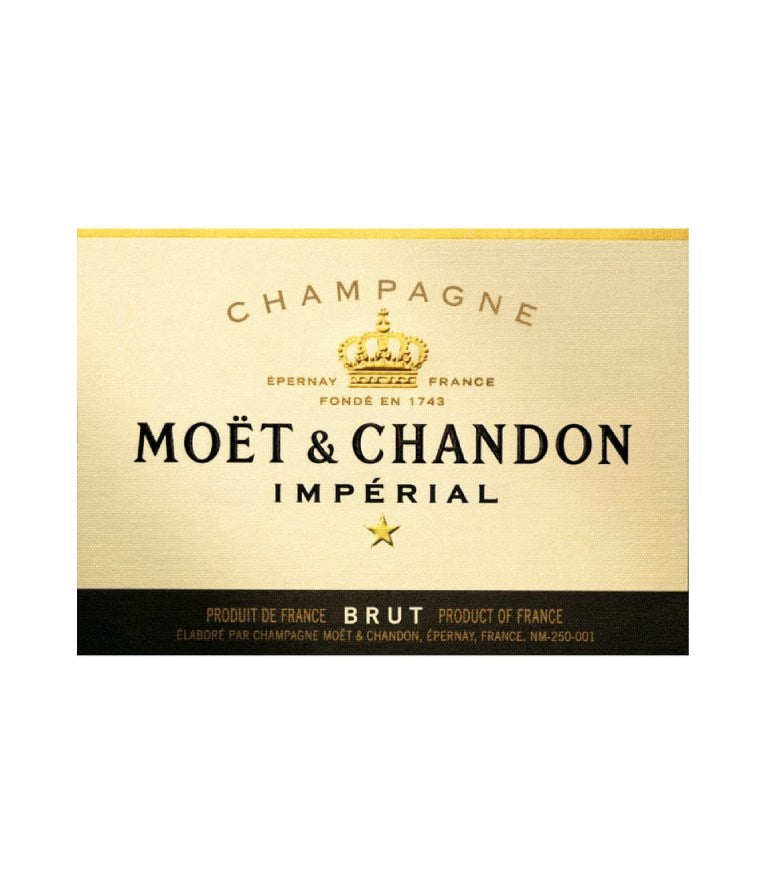 DAMAGED LABEL: Moet & Chandon Imperial Brut Champagne (750 ml)
