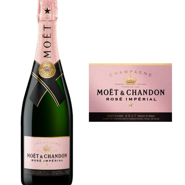 Moet & Chandon Brut Imperial Rose 750ml with Elegant Gift Bag
