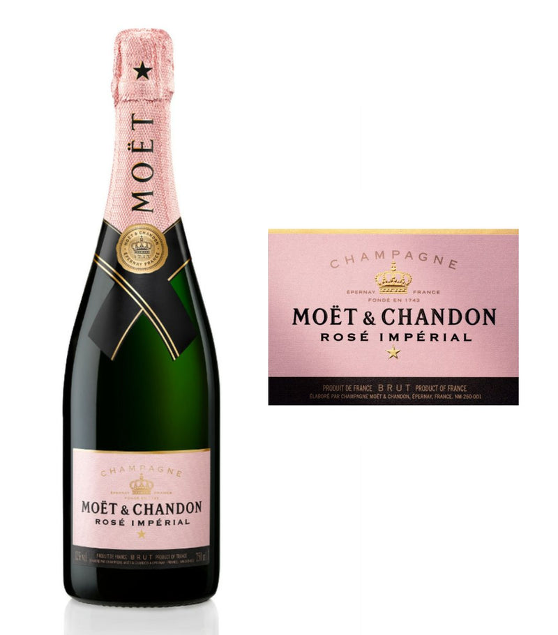 Moet & Chandon Imperial Rose Brut Champagne (750 ml)