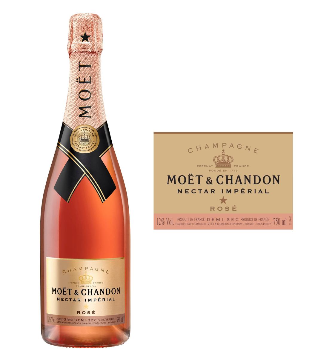 Moet & Chandon Nectar Imperial Rose (750 ml)