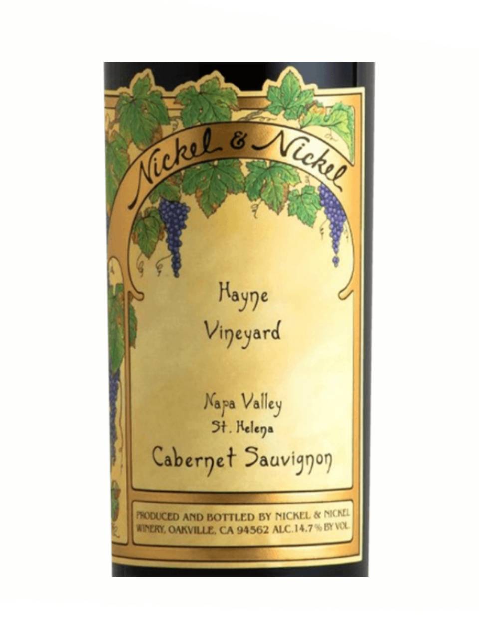 DAMAGED LABEL: Nickel & Nickel Hayne Cabernet Sauvignon 2019 (750 ml)