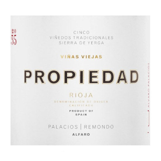 Palacios Remondo Propiedad Rioja 2015 (750 ml)