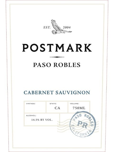 Postmark Paso Robles Cabernet Sauvignon 2021 (750 ml)