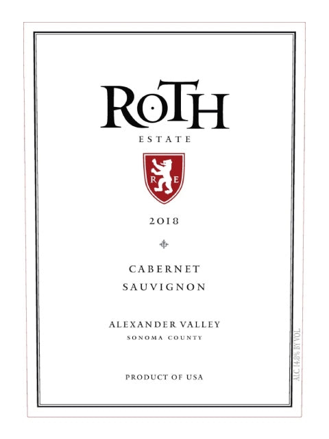 Roth Estate Alexander Valley Cabernet Sauvignon 2022 (750 ml)