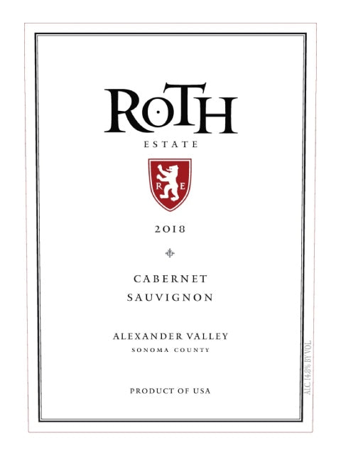 Roth Estate Alexander Valley Cabernet Sauvignon 2021 (750 ml)