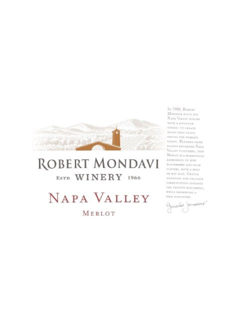 Robert Mondavi Napa Valley Merlot 2018 (750 ml)