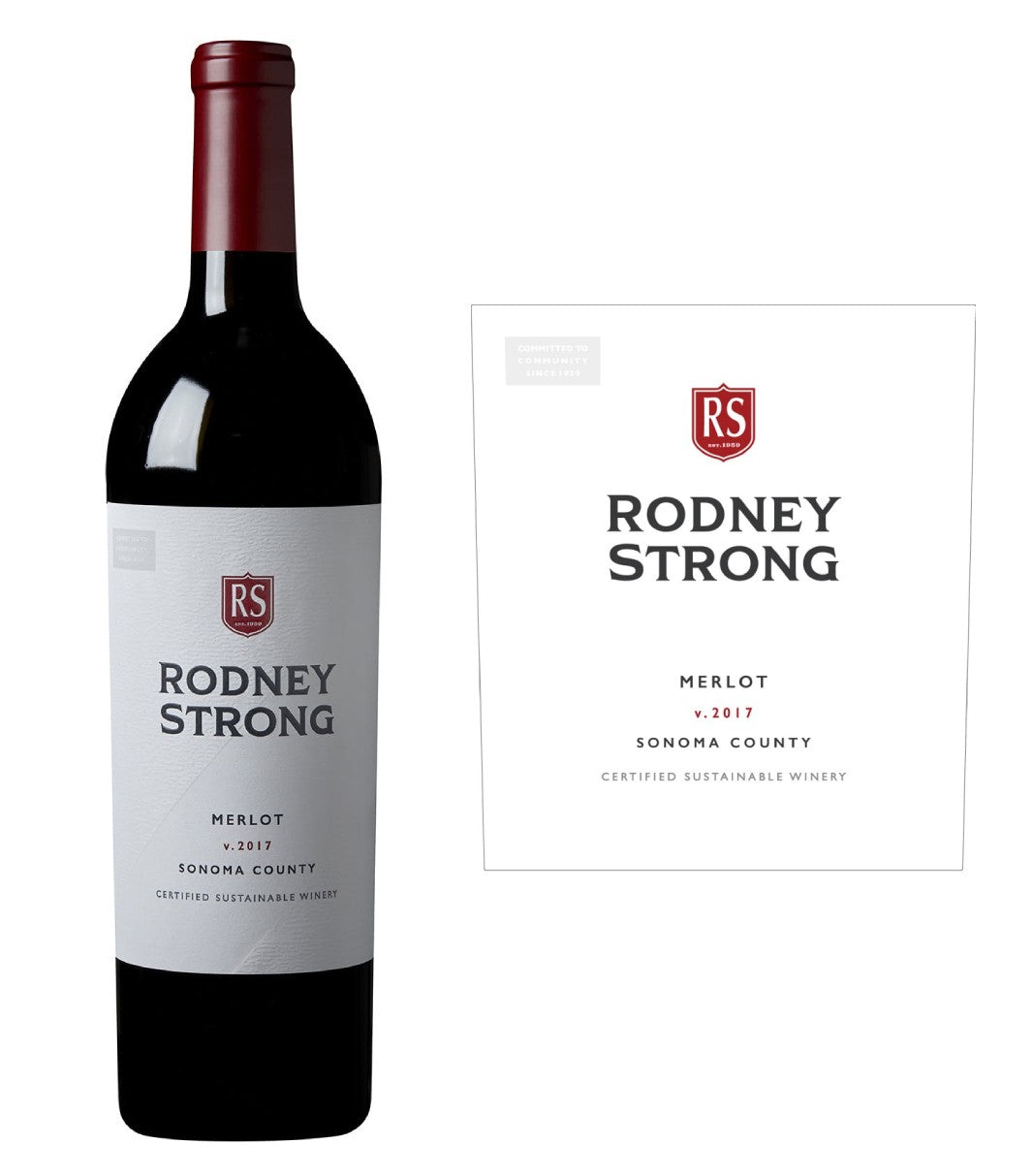 DAMAGED LABEL: Rodney Strong Sonoma Merlot 2023 (750 ml)
