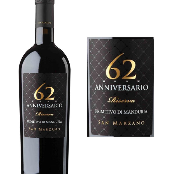 San Marzano 62 Anniversario Primitivo di Manduria Riserva 2019 (750 ml