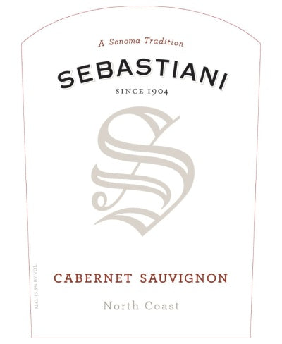 DAMAGED LABEL: Sebastiani North Coast Cabernet Sauvignon (750 ml)