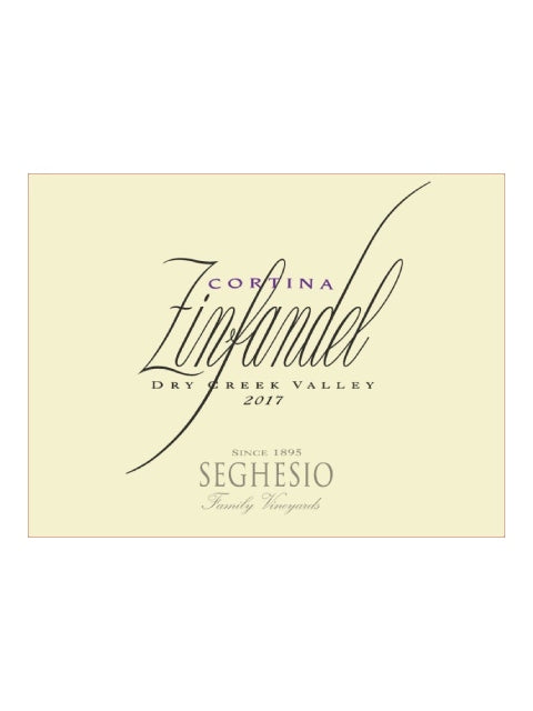 Seghesio Cortina Zinfandel 2018 (750 ml)