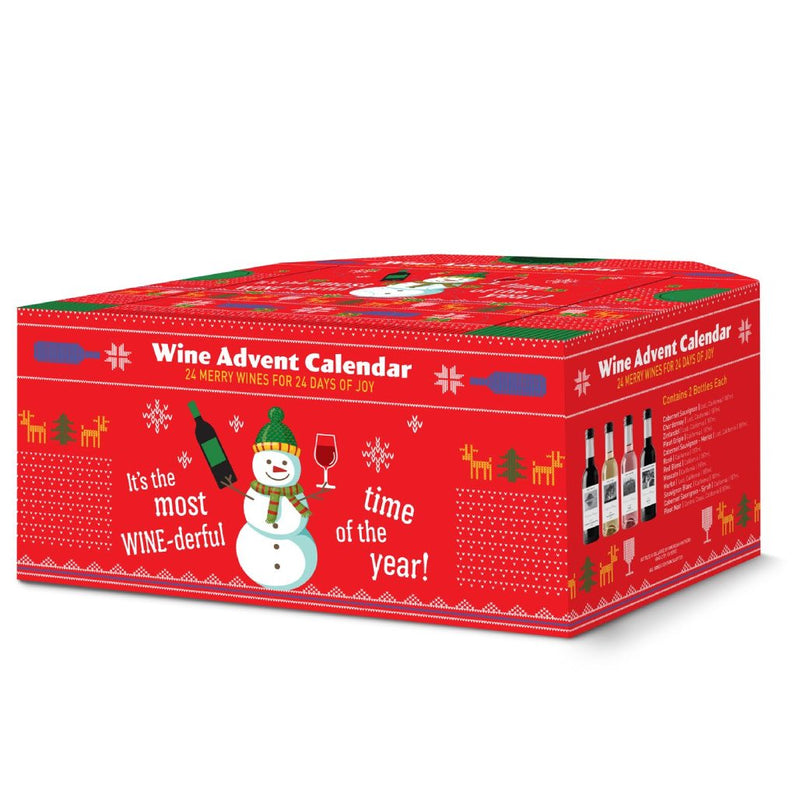 Holiday Wine Advent Calendar 24 or 12 Days of Joy (187 ml)
