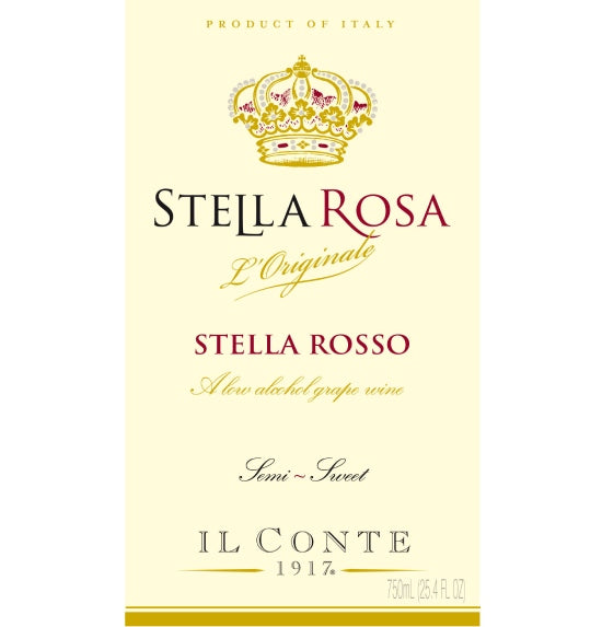 Stella Rosa Rosso | Semi-sweet Red Wine with Hints of Strawberry ...