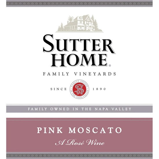 DAMAGED LABEL: Sutter Home Pink Moscato (750 ml)