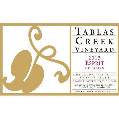Tablas Creek Esprit de Tablas Rhone Red Blend Rouge 2015 - BuyWinesOnline.com