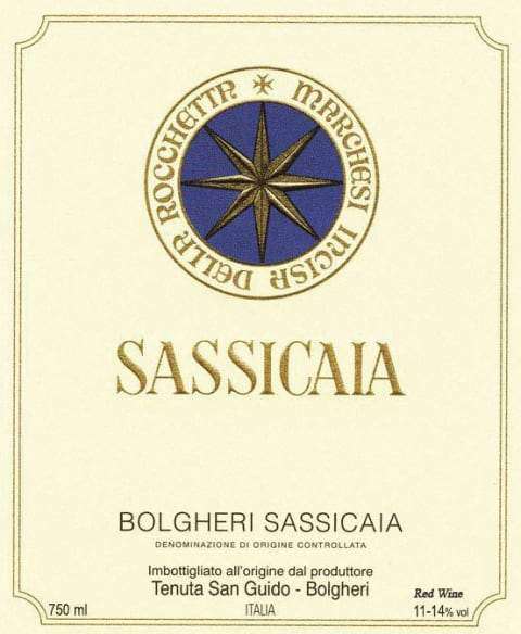 Tenuta San Guido Sassicaia 2017 (750 ml) - BuyWinesOnline.com