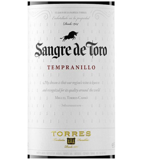 Torres Sangre de Toro Tempranillo 2017 (750 ml)