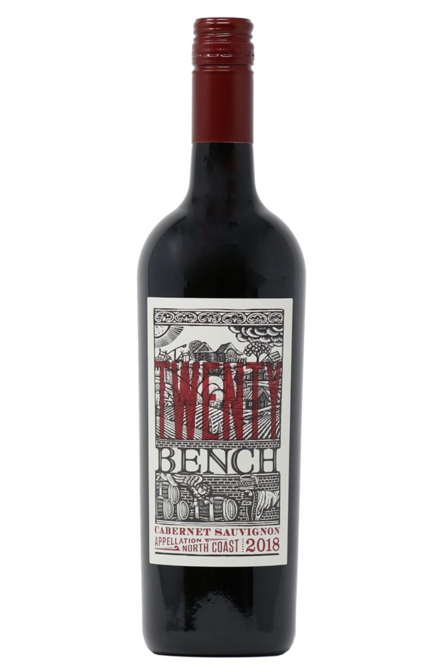 DAMAGED LABEL: Twenty Bench Cabernet Sauvignon 2021 (750 ml)