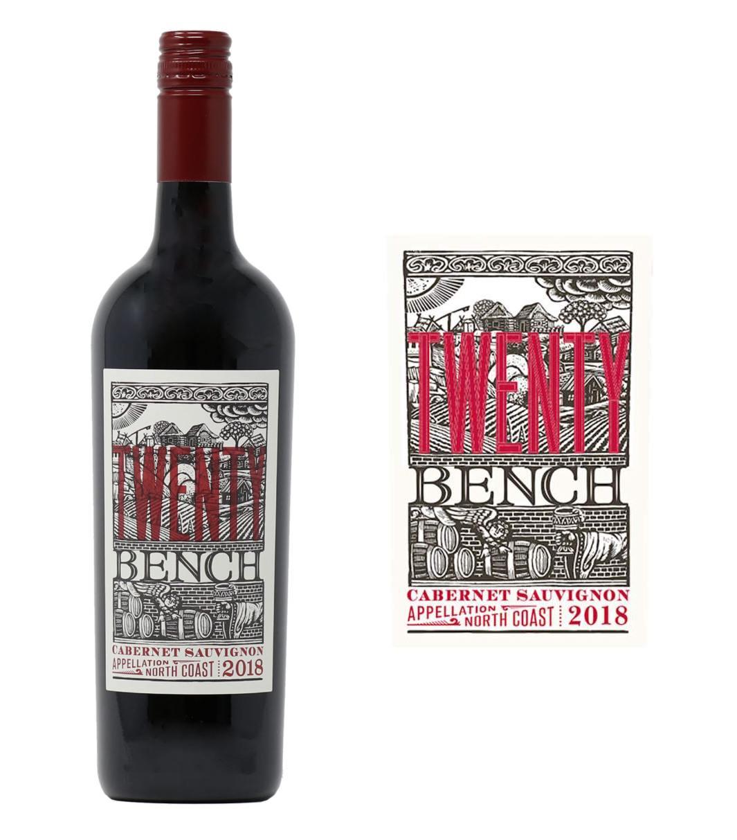 DAMAGED LABEL: Twenty Bench Cabernet Sauvignon 2021 (750 ml)