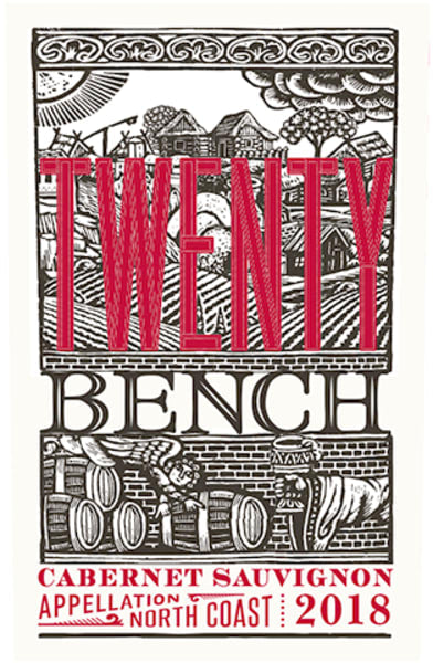 DAMAGED LABEL: Twenty Bench Cabernet Sauvignon 2021 (750 ml)