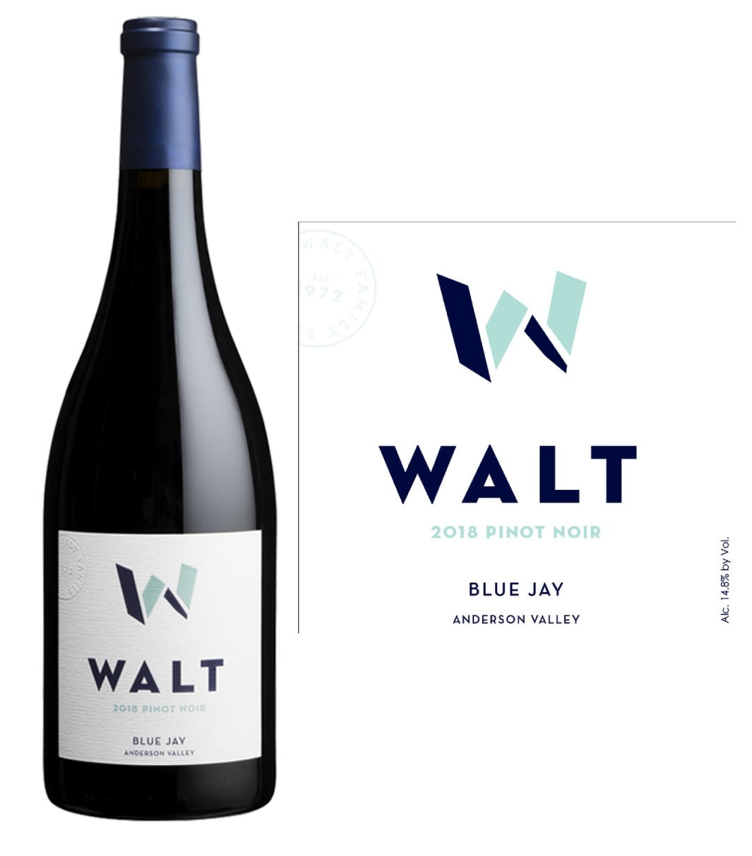 DAMAGED LABEL: Walt Pinot Noir Blue Jay 2022 (750 ml)
