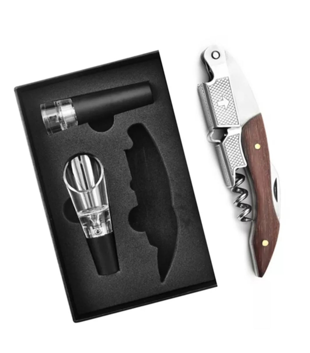 Wine Corkscrew & Accessory Set – 3 Pieces
